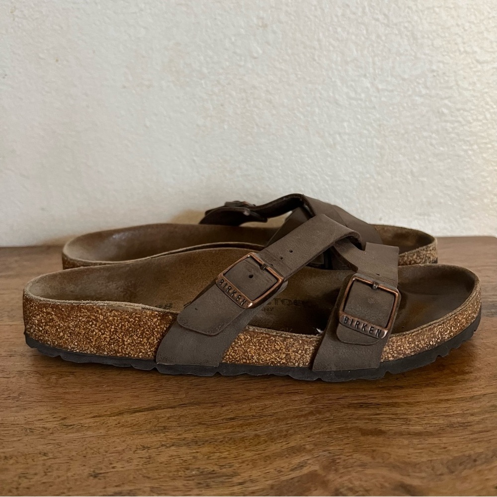 Birkenstock Mocha Yao Sandals Size 7-7.5 - Picture 2 of 10